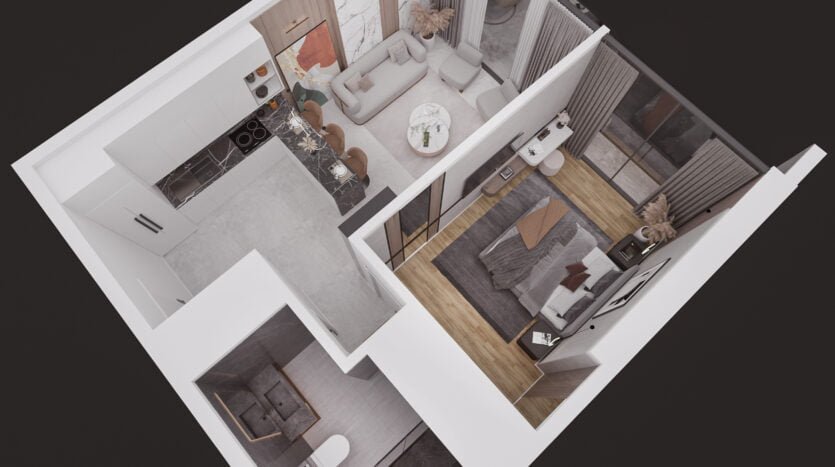 GRAND SAPPHIRE 2: 1 Bedroom Apartment